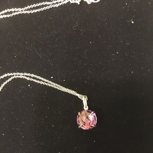 CARELLE 925 STERLING SILVER AMETHYST PENDANT